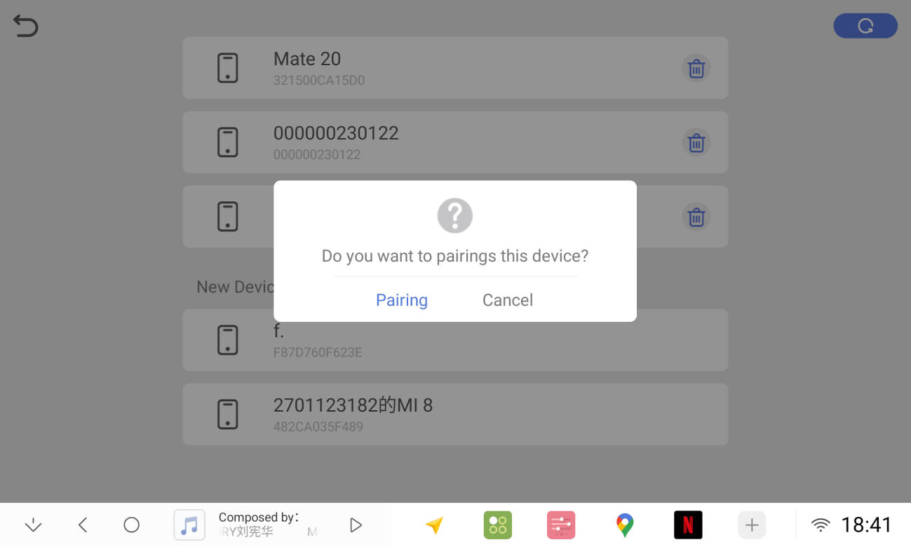 Bluetooth Phone Step 1